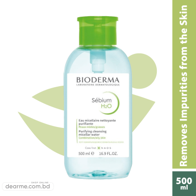 Bioderma Sebium H2O Micellar Waterf or Combination to oily skin Acne-prone skin  500ml