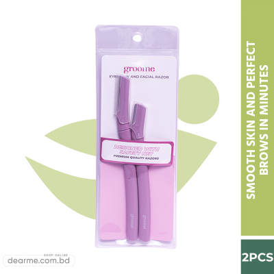 Groome Eyebrow and Facial Razor (Pack of 2pcs)