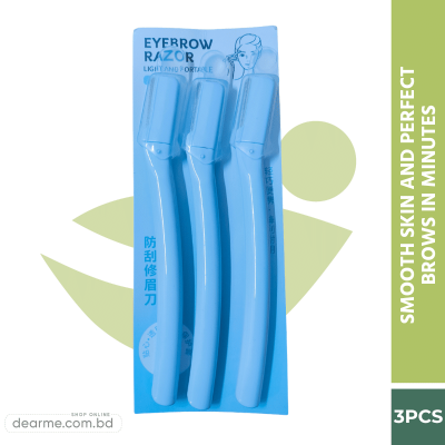 LMLTOP Eyebrow and Facial Razor (Pack Of 3 Pcs) – Baby Pink