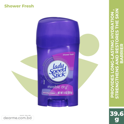 Lady Speed Stick Invisible Dry Deodorant 39.6g (Shower Fresh)