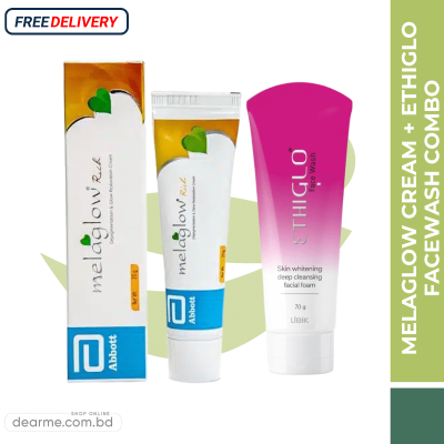 Melaglow Cream + Ethiglo Facewash Combo