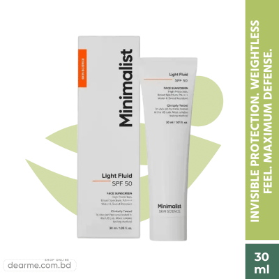 Minimalist Light Fluid SPF 50 Sunscreen 30ml